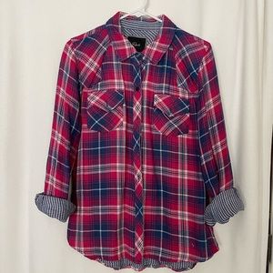 Rails plaid button up with checkered lining.